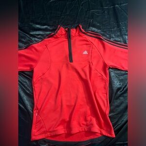 Red Adidas Quarter zip
